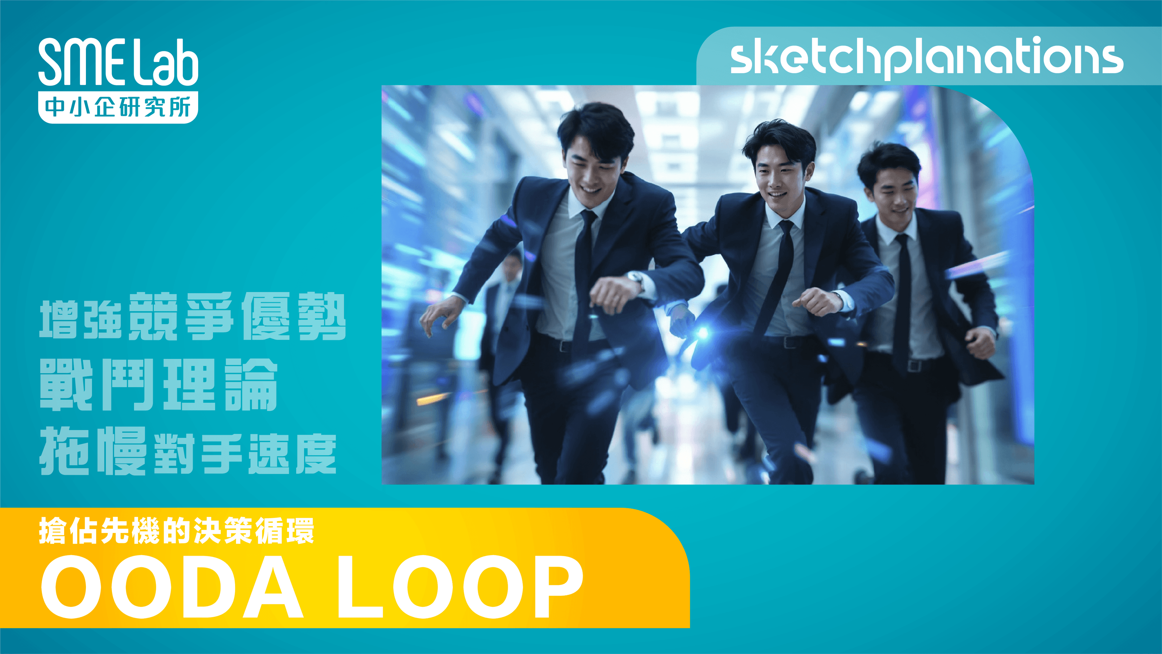 【sketchplanations】搶佔先機的決策循環 - OODA Loop