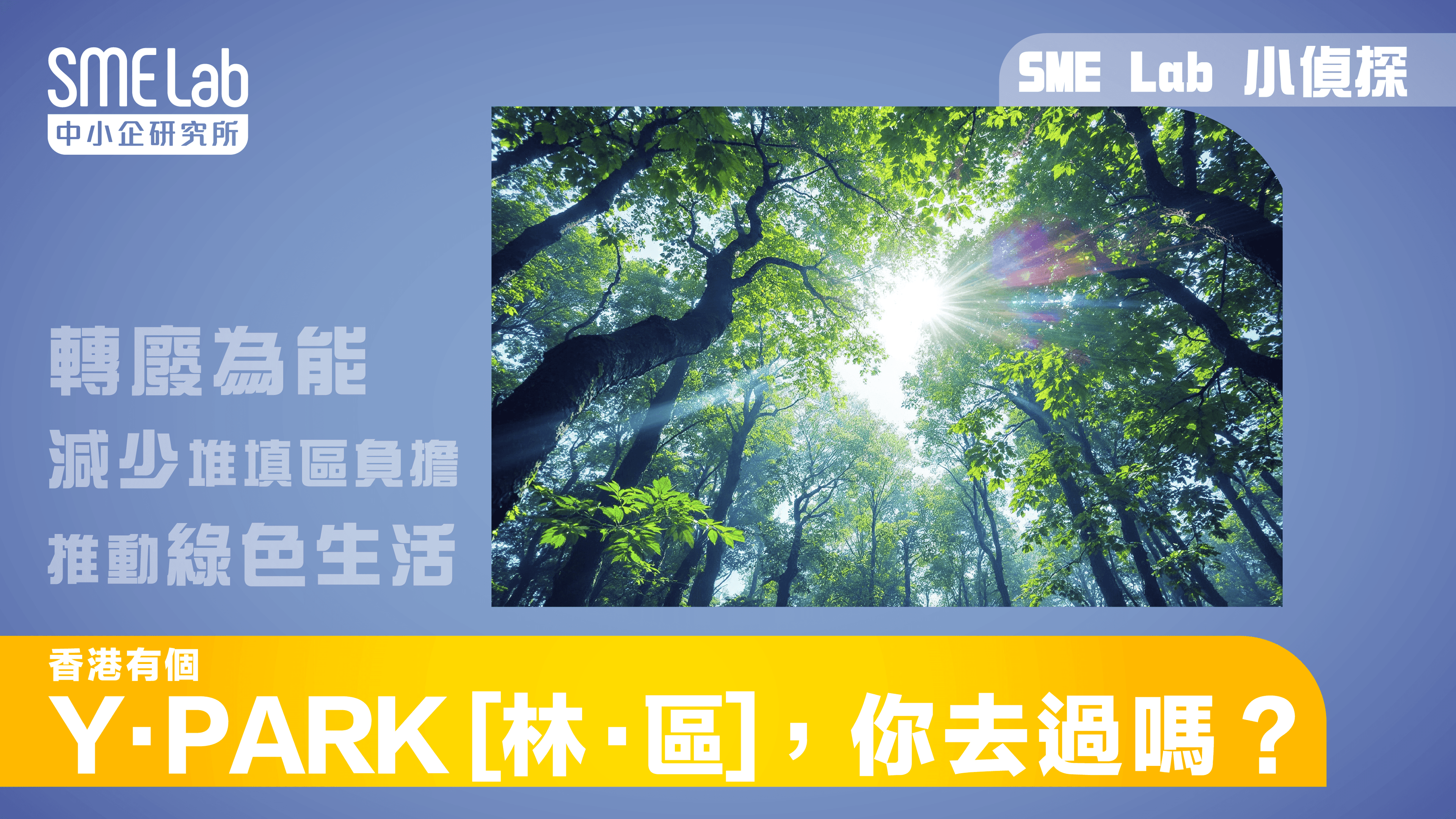 【SME Lab 小偵探】香港有個 Y · PARK [林·區]，你去過嗎？