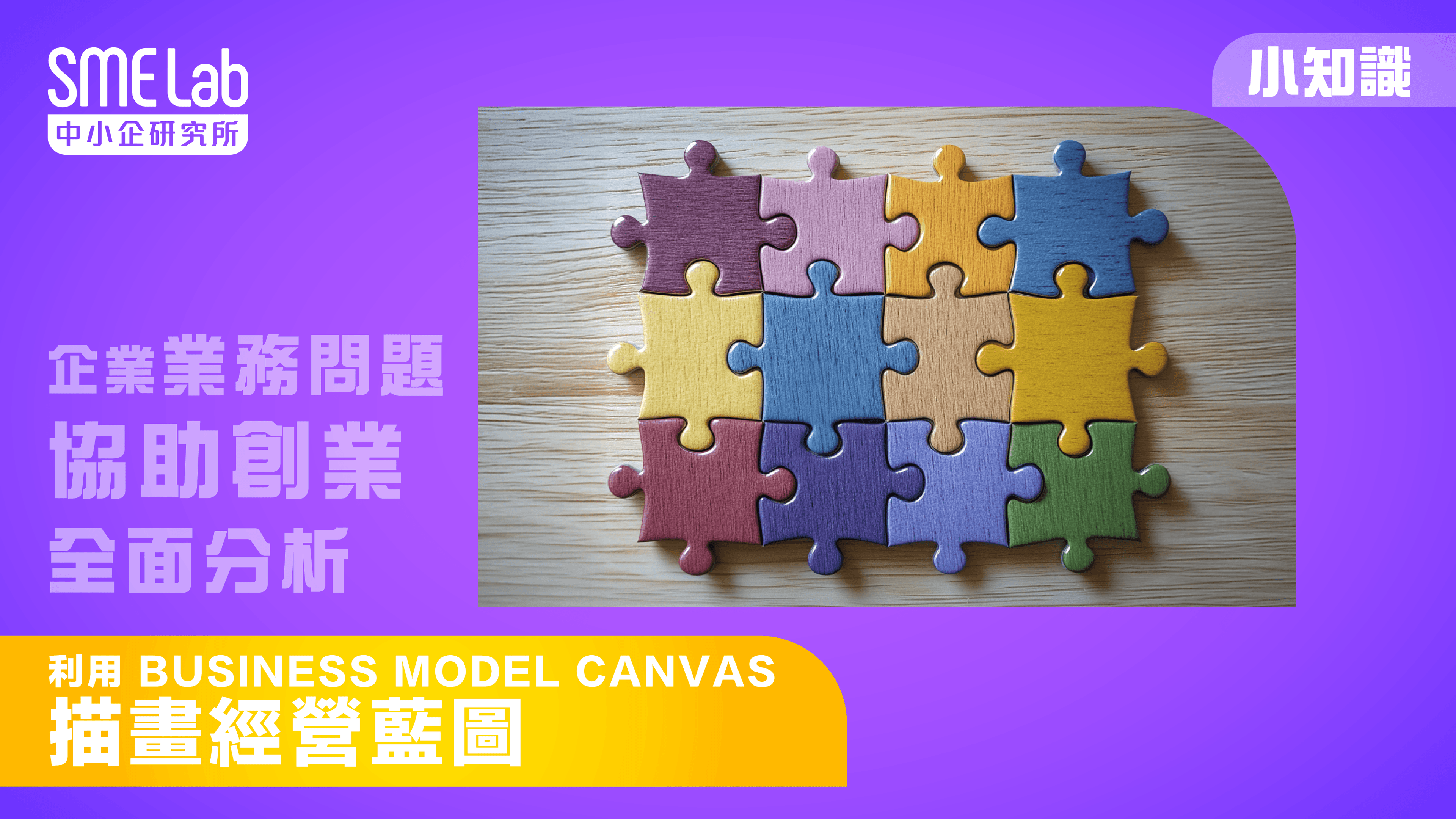 【SME Lab 小知識】策略性思考工具：利用 Business Model Canvas 描畫經營藍圖