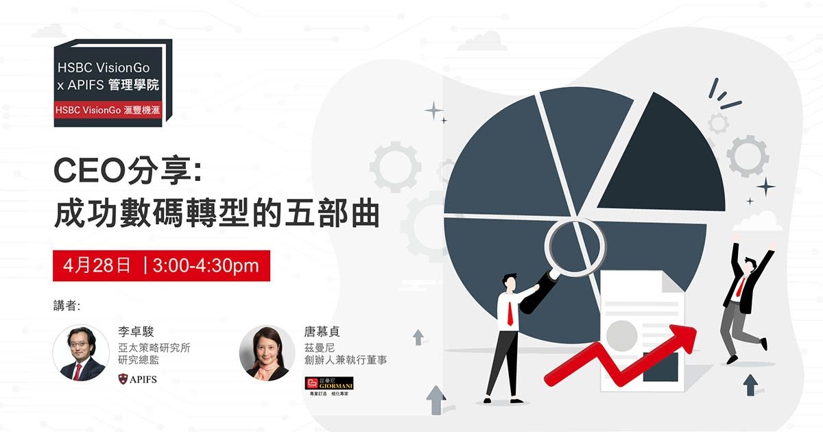 HSBC VisionGo – CEO分享：成功數碼轉型的五部曲